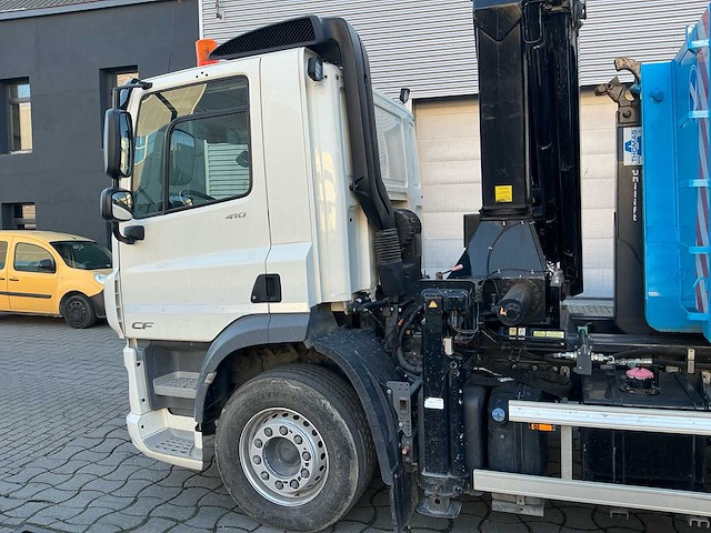 2020 daf cf 410 fan vrachtwagen + haakarm + laadkraan + container - afbeelding 4 van  72