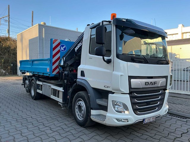 2020 daf cf 410 fan vrachtwagen + haakarm + laadkraan + container - afbeelding 23 van  72