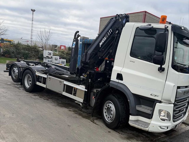 2020 daf cf 410 fan vrachtwagen + haakarm + laadkraan + container - afbeelding 58 van  72