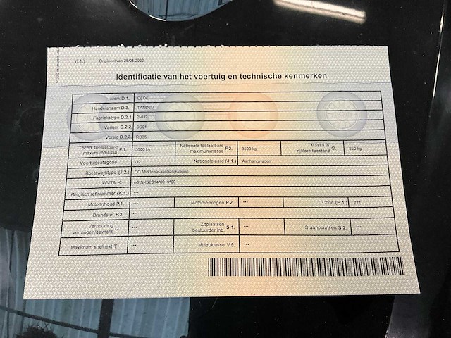 2020 dede tandem aanhangwagen - afbeelding 7 van  20