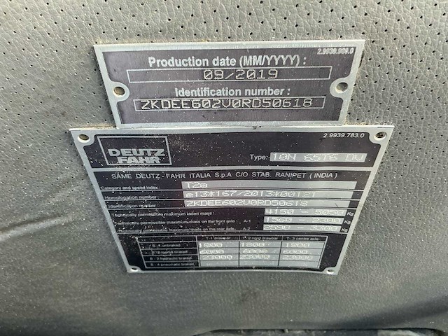 2020 deutz fahr 4070 e vierwielaangedreven landbouwtractor - afbeelding 42 van  62