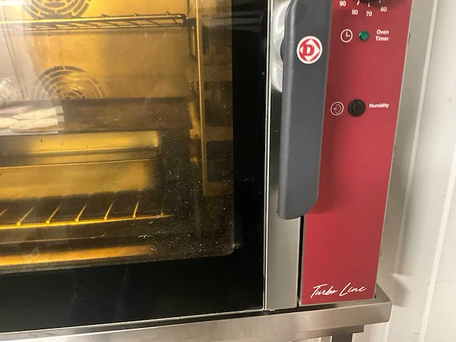 2020 diamond professional convectie / forced air oven met bevochtiging diamond turbo line cge611-bp professional oven – 6 niveaus – 7,9 kw – 400 v – roestvrij staal – gemaakt in italië - afbeelding 5 van  6