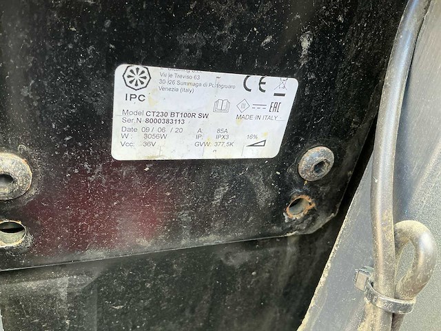 2020 dibo ipc ct230 bt100r zelfrijdende veegmachine - afbeelding 6 van  14
