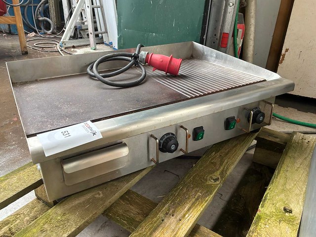 2020 electric griddle eg-738-2 bakplaat rvs - afbeelding 1 van  3