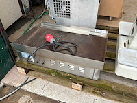 2020 electric griddle eg-738-2 bakplaat rvs - afbeelding 2 van  3