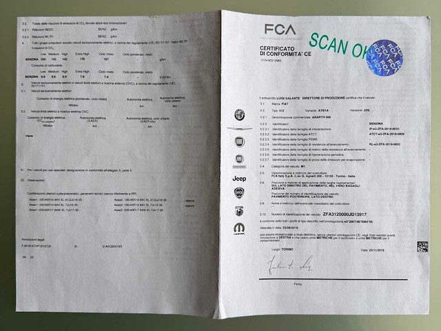 2020 fiat abarth 595 1.4 t - straalauto - afbeelding 41 van  42