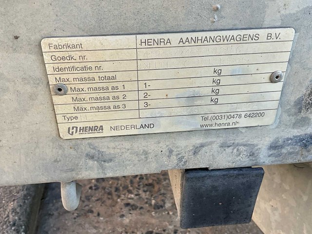 2020 henra kf20 aanhangwagen - afbeelding 13 van  14