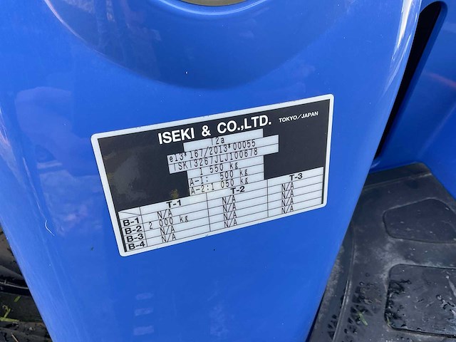 2020 iseki tm3267h - minitractor - afbeelding 16 van  40