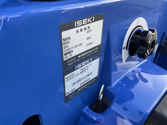 2020 iseki tm3267h - minitractor - afbeelding 17 van  40