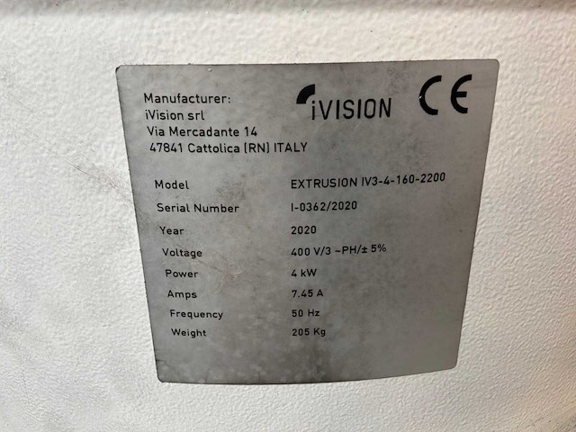 2020 ivision extrusion iv3 industriële stofzuiger - afbeelding 2 van  4