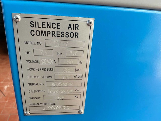 2020 javac tl-7 luchtcompressor - afbeelding 9 van  9
