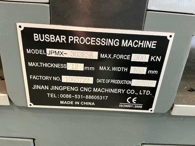 2020 jpsk jpmx-303esk cnc busbar processing machine - afbeelding 6 van  15