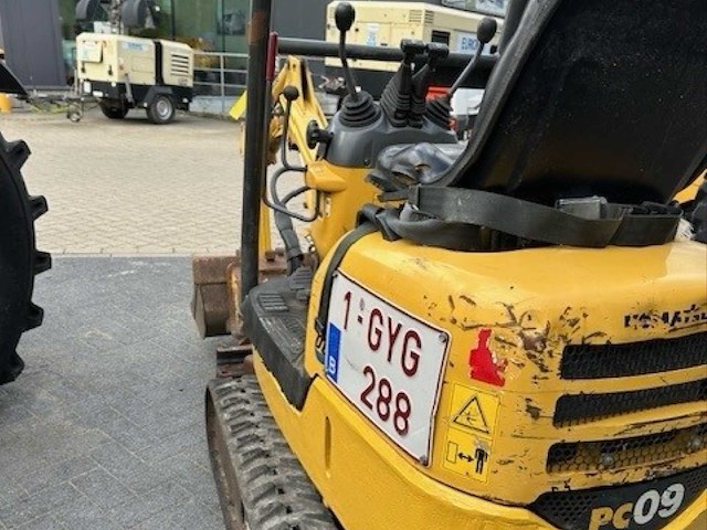 2020 komatsu pc09-1 minigraafmachine - afbeelding 2 van  7