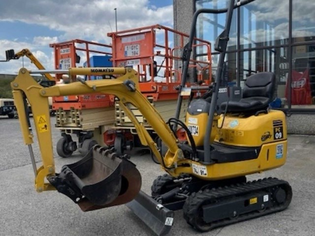 2020 komatsu pc09-1 minigraafmachine - afbeelding 1 van  3