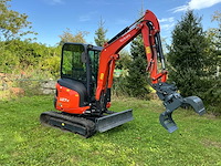 2020 kubota u27-4 hi minigraafmachine met hydraulische sorteergrijper en diverse bakken - afbeelding 24 van  26