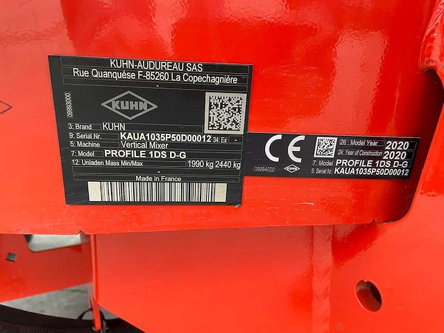 2020 kuhn profiel 1ds d-g voermengwagen - afbeelding 21 van  29