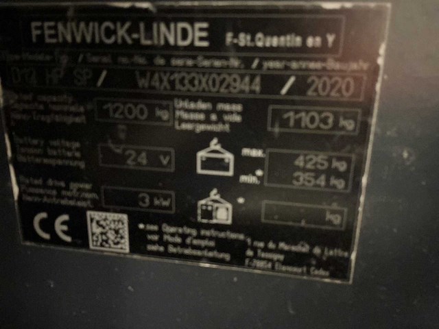 2020 linde d12 hp sp stapelaar - afbeelding 3 van  32