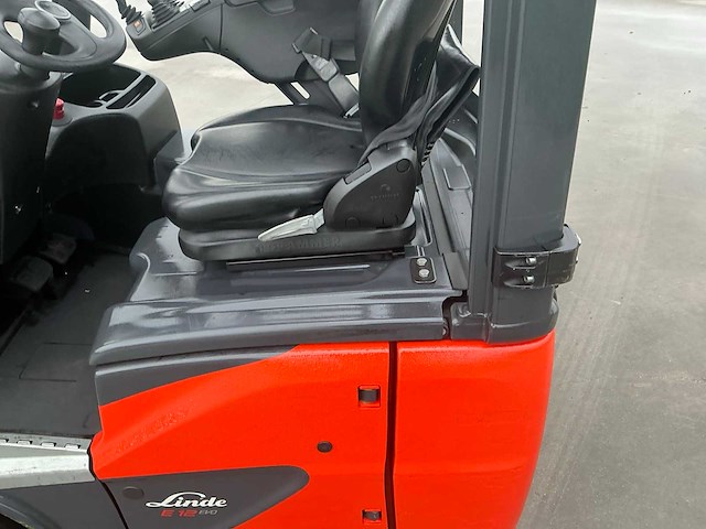2020 linde e12-02 vorkheftruck met nieuwe 2025 accu - afbeelding 48 van  72