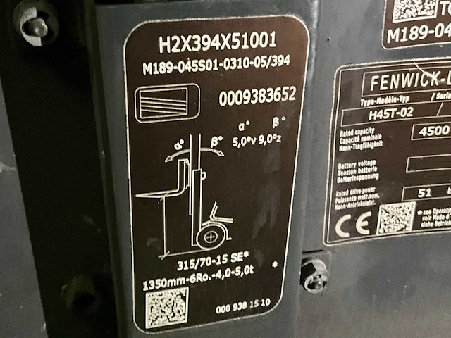 2020 linde h45t-02 evo vorkheftruck (68046-131) - afbeelding 14 van  14