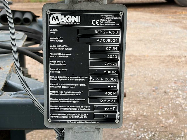 2020 magni rth 6.30 volvo motor - verreiker - hoogtewerker - telehandlers - afbeelding 47 van  58