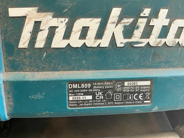 2020 makita dml809 bouwlamp - afbeelding 2 van  6