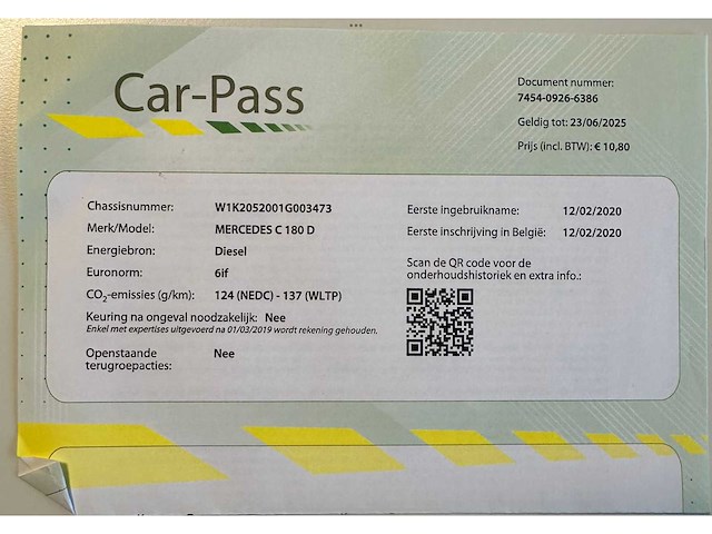 2020 mercedes-benz c 180 d personenauto - afbeelding 6 van  15