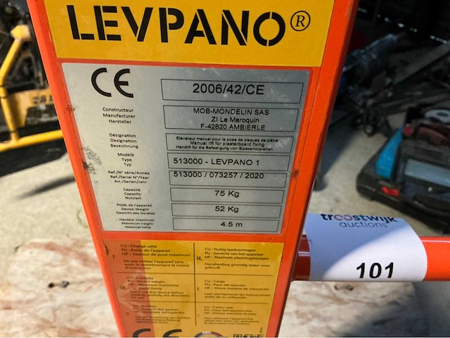 2020 mob-mondelin sas 513000 - levpano 1 platenlift - afbeelding 7 van  7