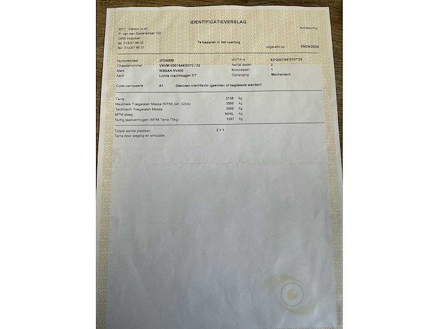 2020 nissan nv400 lichte vracht - afbeelding 36 van  36