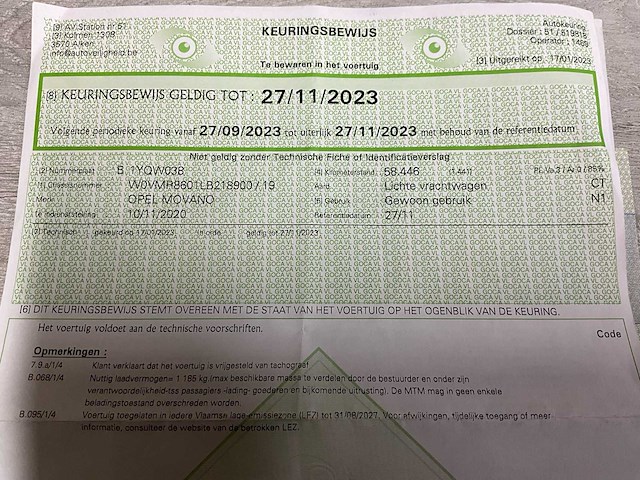 2020 opel movano - 3 pers - airco - trekhaak - afbeelding 39 van  47