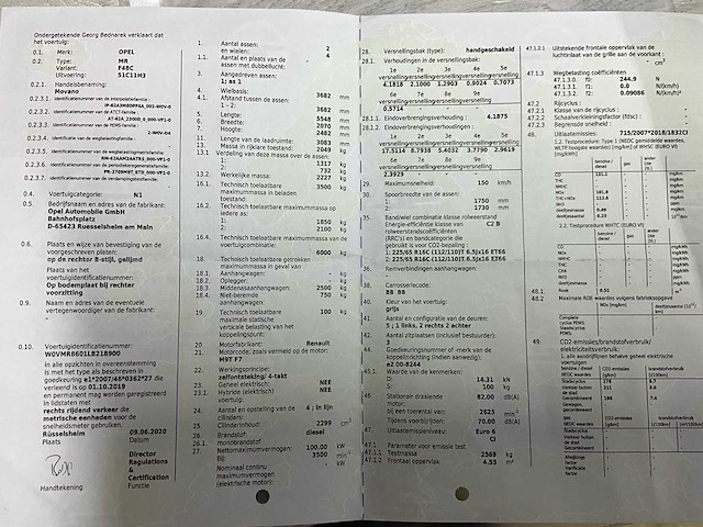 2020 opel movano - 3 pers - airco - trekhaak - afbeelding 41 van  47