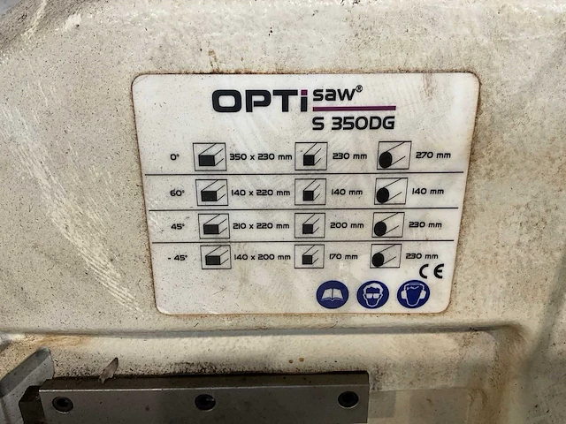 2020 optimum s 350dg metalen horizontale bandzaagmachine - afbeelding 4 van  13