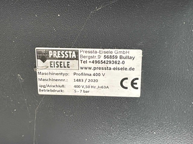 2020 pressta eisele profilma 400 v afkortcirkelzaagmachine - afbeelding 5 van  5