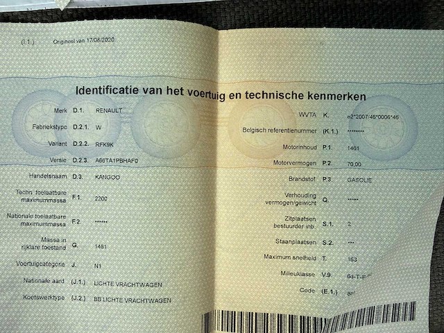 2020 renault kangoo - euro 6d - 67000km - afbeelding 39 van  40