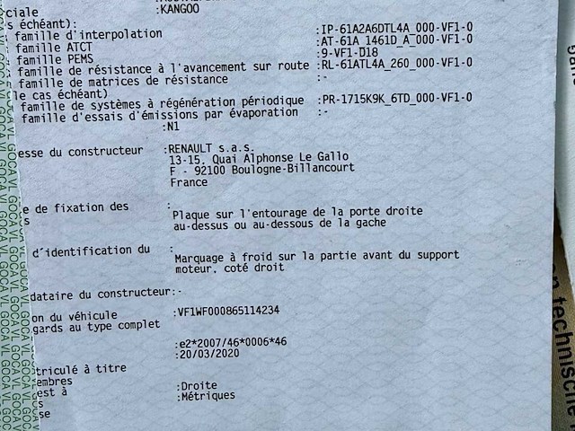 2020 renault kangoo - euro 6d - 67000km - afbeelding 40 van  40