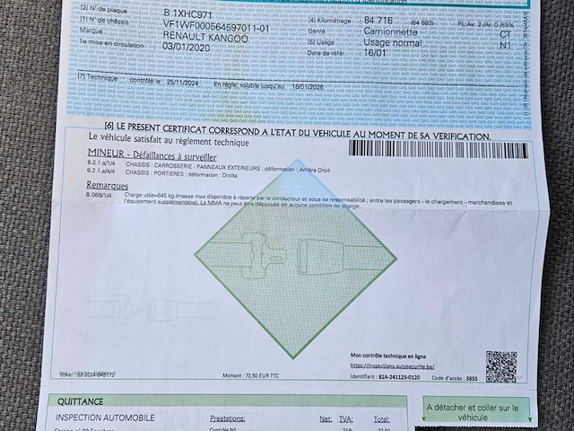 2020 renault kangoo lichte vracht - 88000km - euro 6d - afbeelding 36 van  44