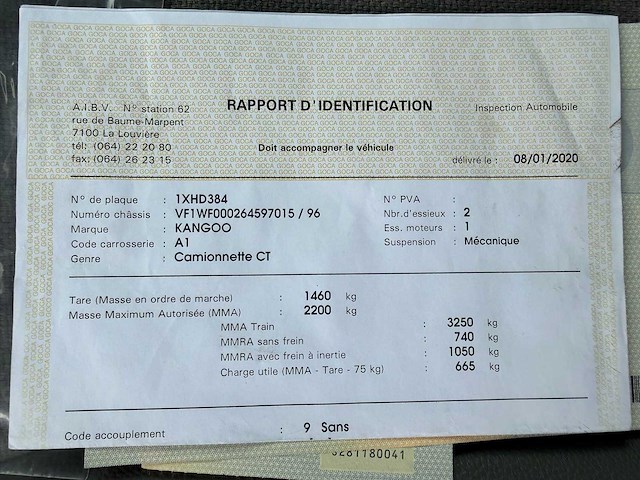 2020 renault kangoo lichte vracht - euro 6d - 74000km - afbeelding 16 van  39