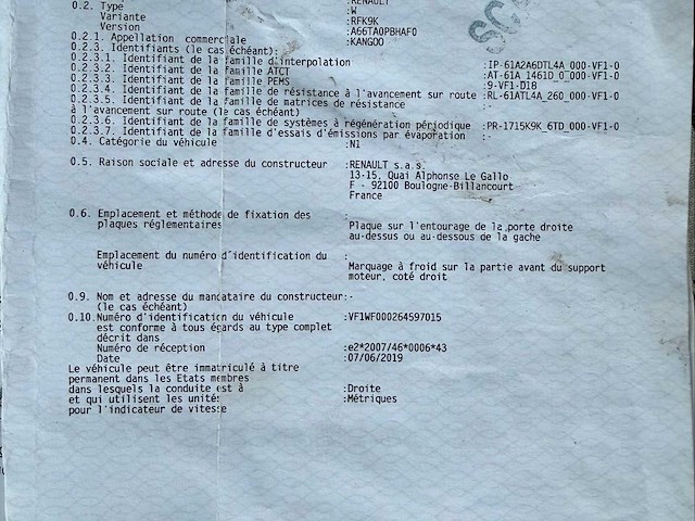 2020 renault kangoo lichte vracht - euro 6d - 74000km - afbeelding 36 van  39