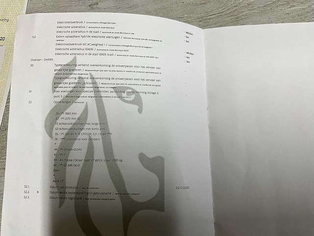 2020 renault master chassis cabine - euro 6 - airco - afbeelding 42 van  48