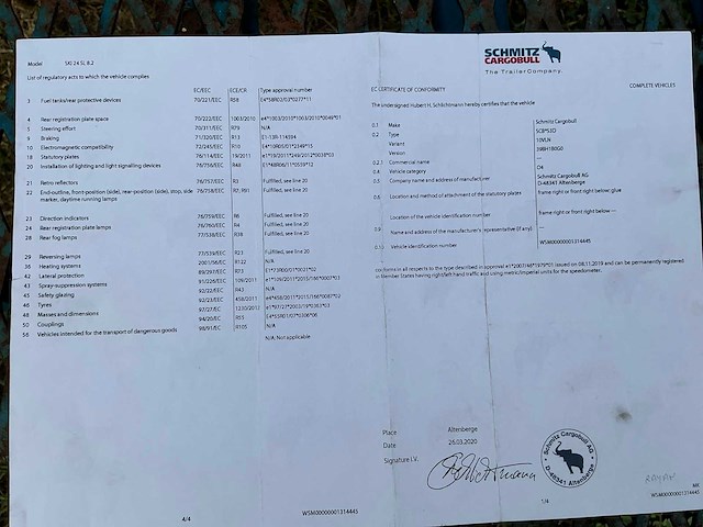 2020 schmitz cargobull scb*s3d kipper-oplegger - afbeelding 5 van  16
