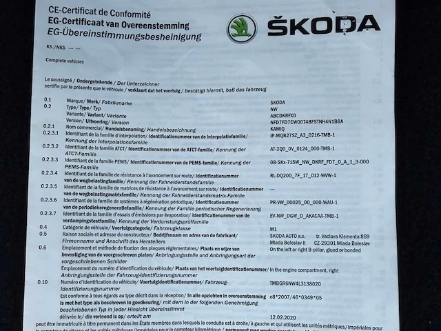 2020 skoda kamiq 1.0 tsi (dsg automaat) - navigatie – digitale cockpit – achteruitrijcamera – zetelverwarming - afbeelding 35 van  40