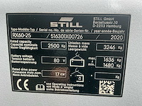 2020 still rx60-25 vorkheftruck - afbeelding 69 van  134