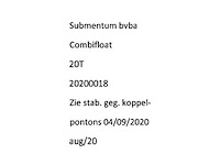 2020 submentum dubbelarmige hijskraan voor op een ponton - afbeelding 30 van  37