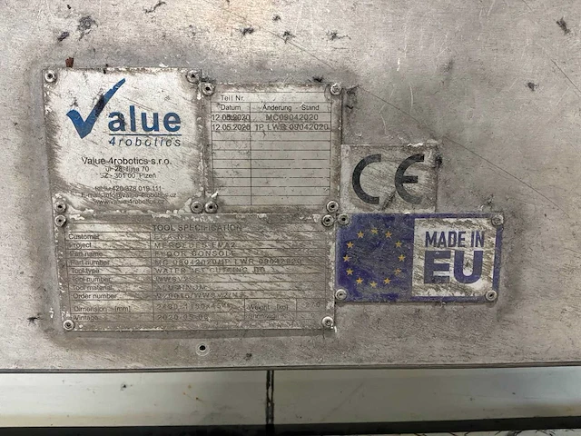 2020 value 4robotics wwsv1/2 waterstraalsnijmachine - afbeelding 51 van  82