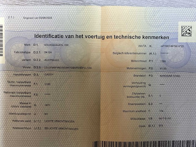 2020 volkswagen caddy lichte vracht - 5 pers - airco - afbeelding 51 van  55