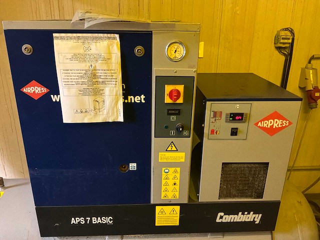 2021 airpress aps7 basic schroefcompressor met droger - afbeelding 3 van  7