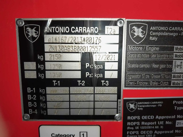 2021 antonio carraro ttr 4800 minitractor - afbeelding 4 van  12