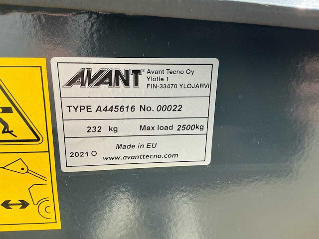 2021 avant nivileerbak 1600 mm - afbeelding 5 van  5