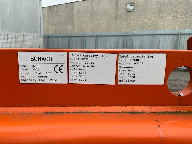 2021 bomaco evu08 uitschuifbare evenaar - afbeelding 3 van  4
