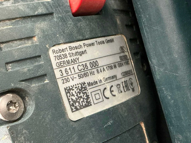 2021 bosch gsh 11 vc breekhamer 11kg sds-max - afbeelding 4 van  5