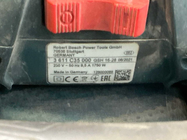 2021 bosch gsh 16-28 e breekhamer 18kg hex-28 - afbeelding 4 van  4